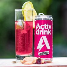 Charger l'image dans la galerie, ACTIVDRINK saveur Yuzu / Fruit du dragon - pack de 24 canettes