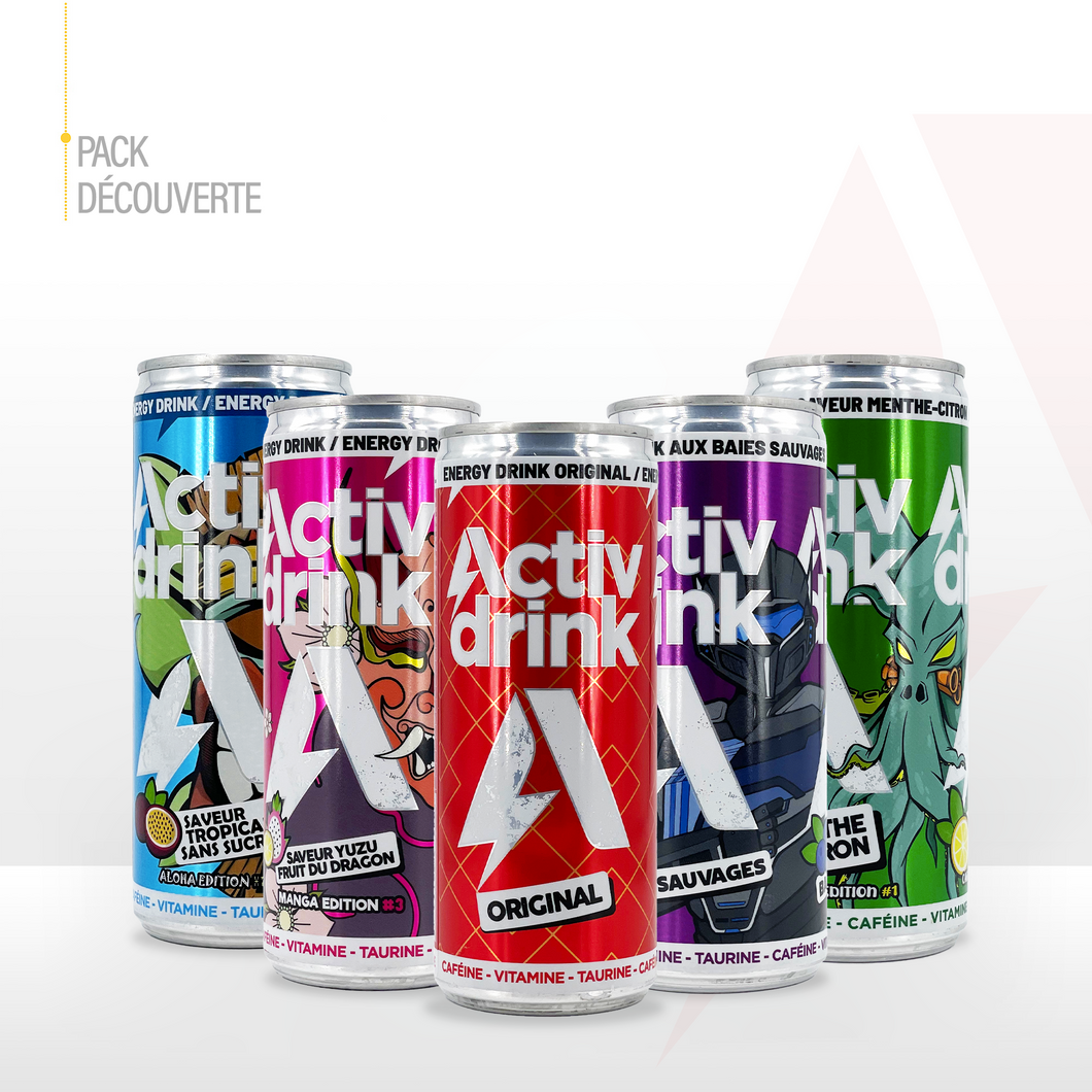 ACTIVDRINK - Discovery Pack of 12 cans